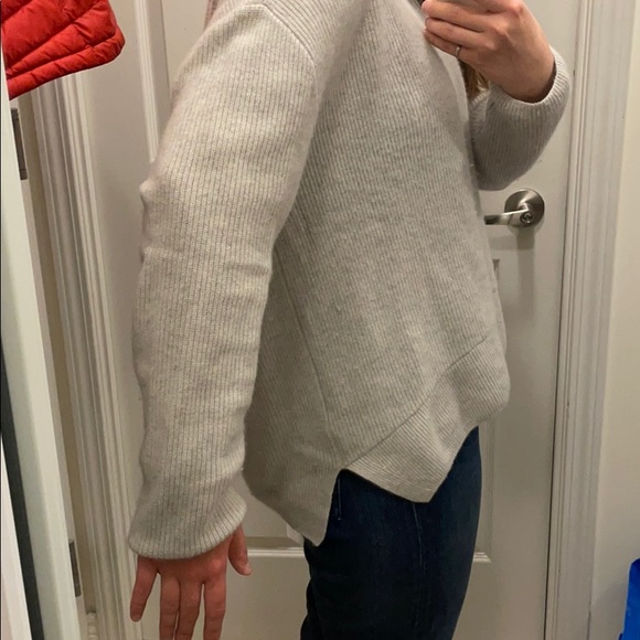 Duffy heathered light grey cashmere sweater - Picture 8 of 8